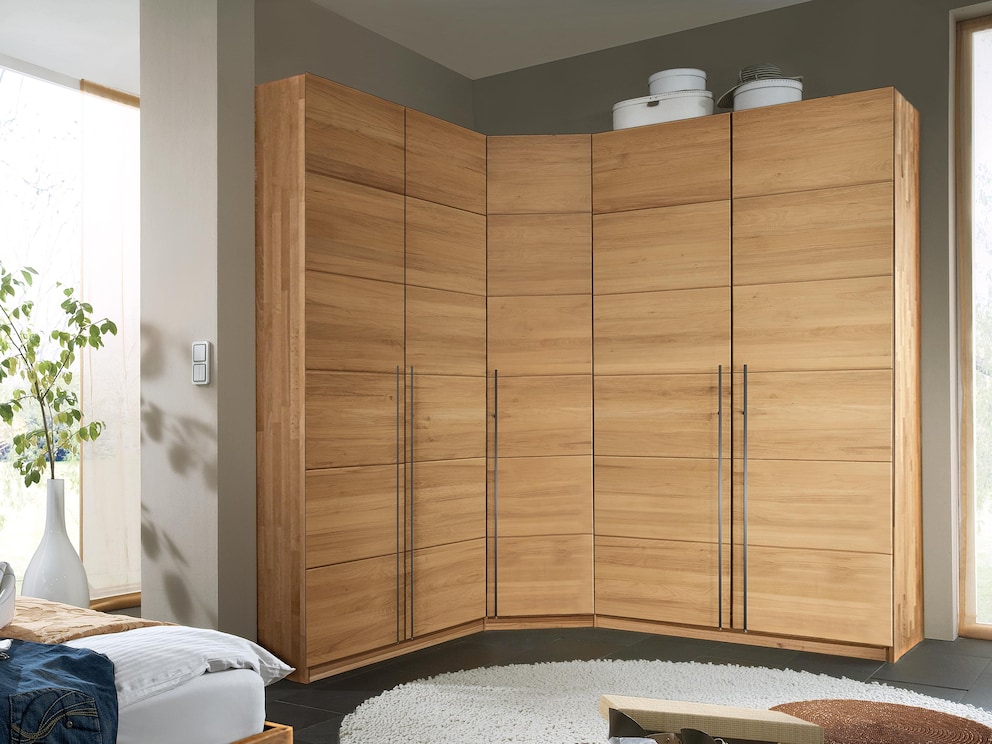 Mithilfe des praktischen Eckmoduls lassen sich Räume optimal nutzen
