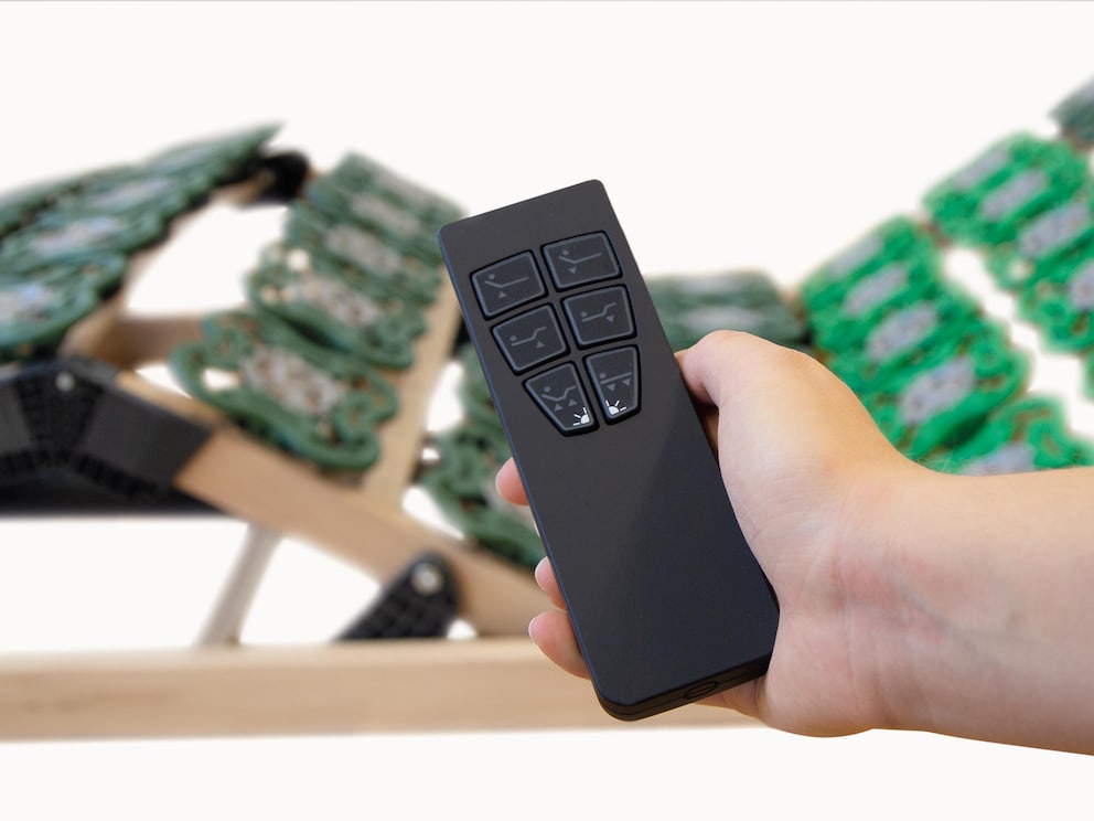 Télécommande pratique avec commande séparée pour la tête et le pied de lit
