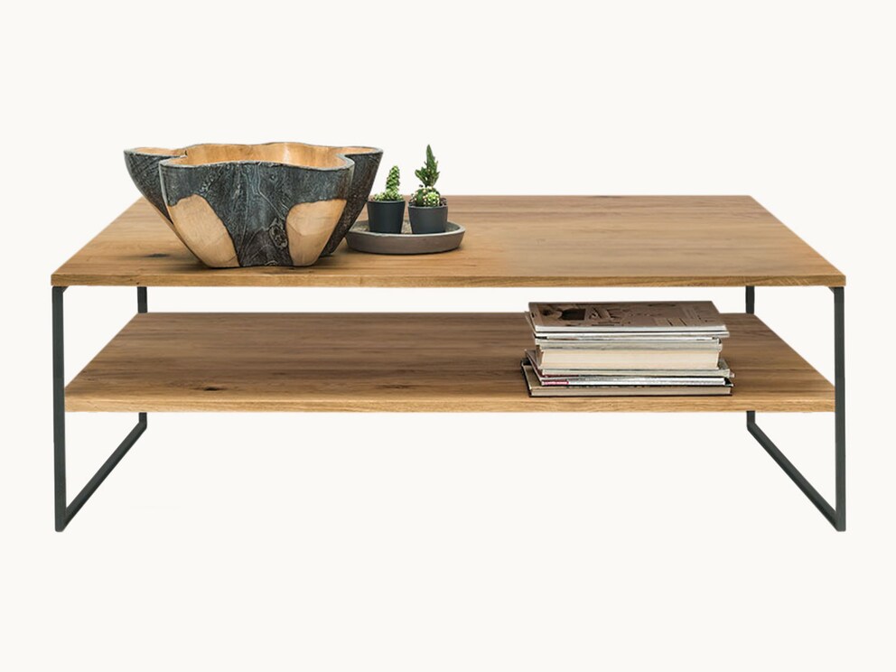 Contrastrijke salontafel die niet alleen liefhebbers van moderne industriële stijl inspireert