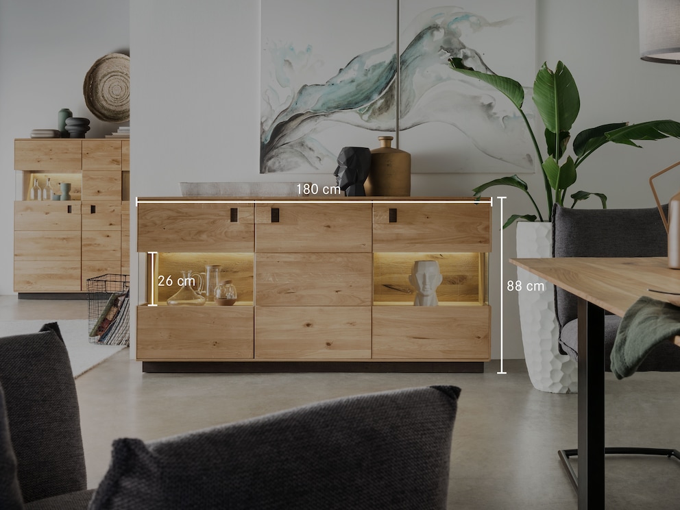 Technische voorstelling van het dressoir