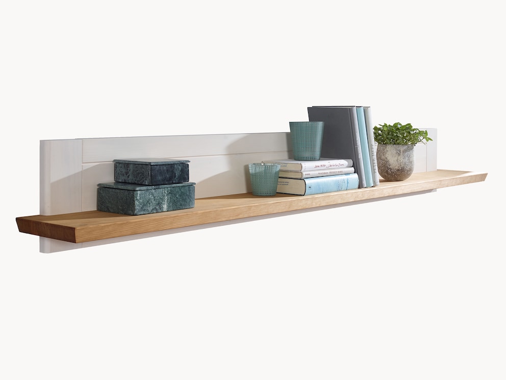 Etagère murale Molina, décorée avec amour et minutie dans le style maison de campagne