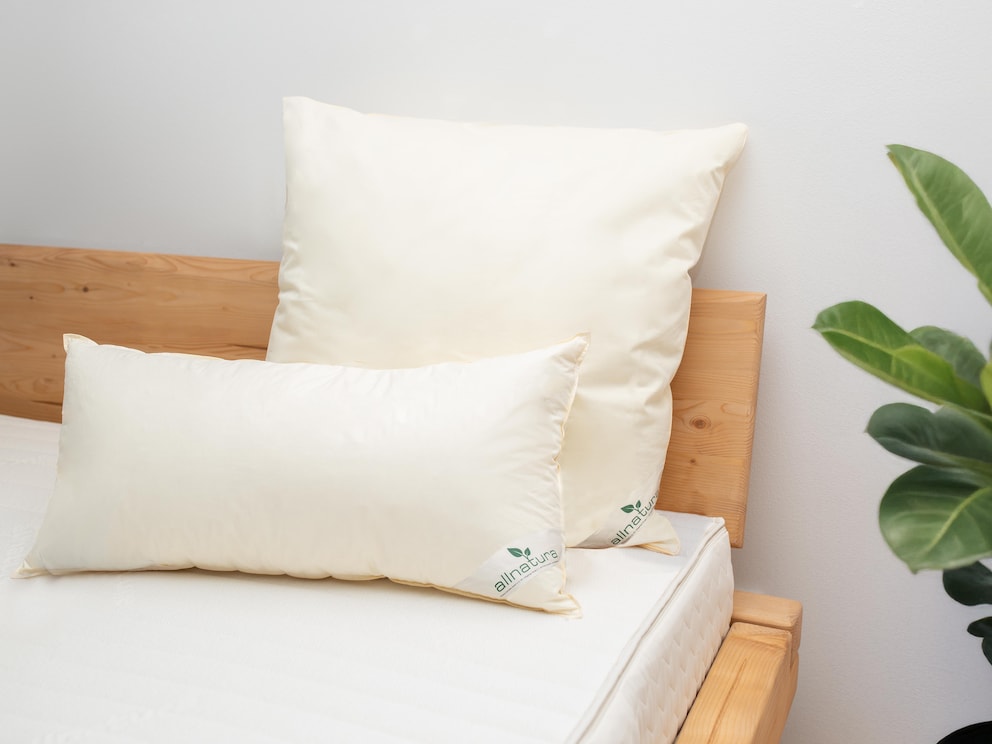 Notre oreiller en duvet Ansara est disponible en différentes tailles