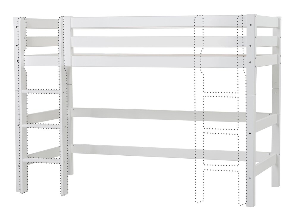 Ladder en trap kunnen variabel links of rechts worden gemonteerd