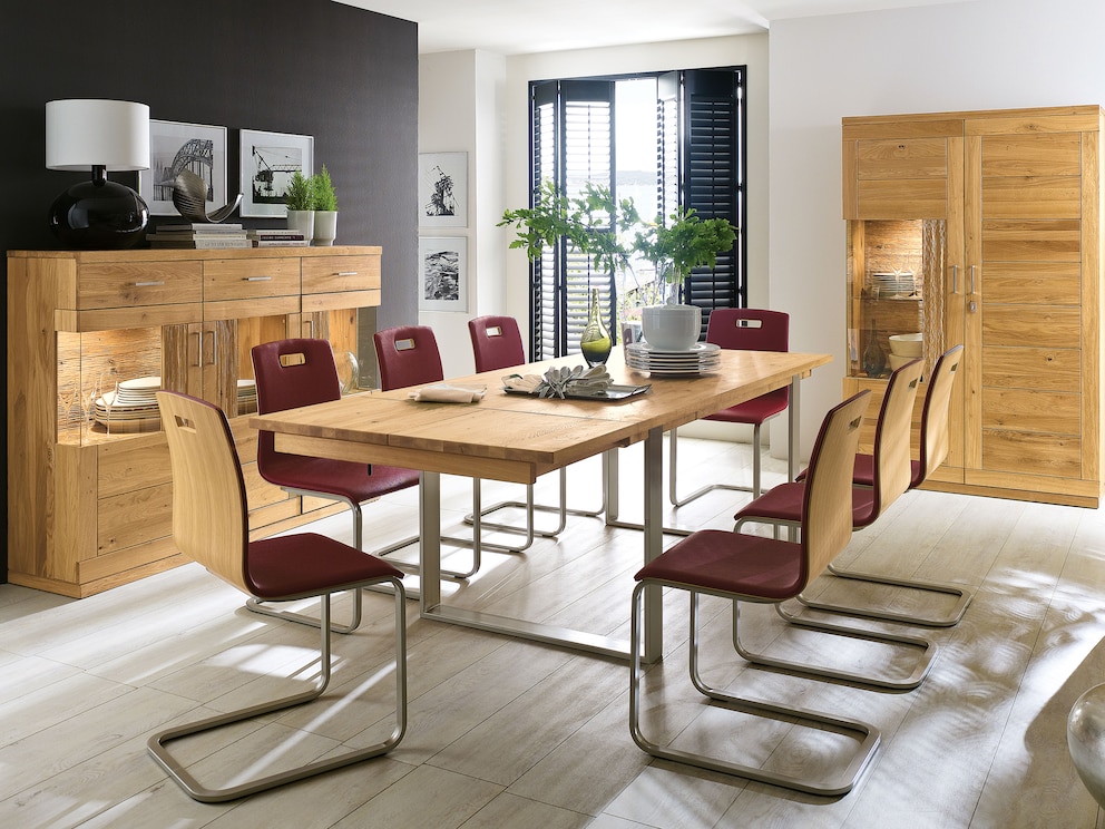 Mercedo tafel in beuken kernhout - verlengd