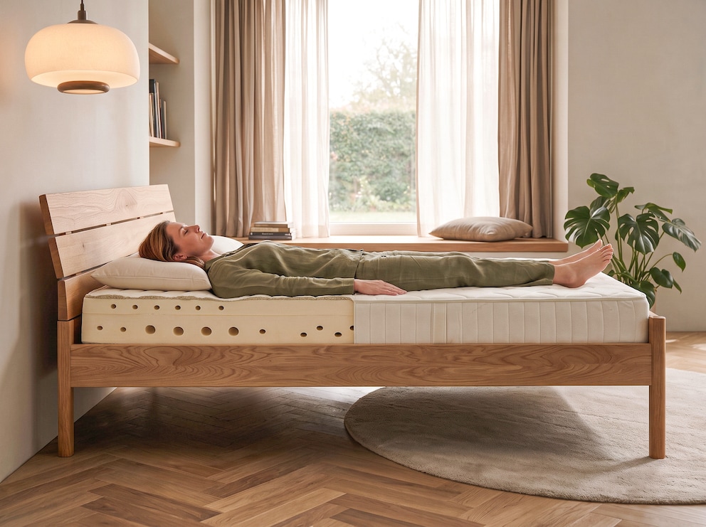 Matelas à couches bien-être novateur avec adaptation du corps en filigrane