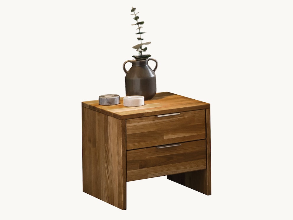 Flexibel te combineren nachtkastje, hier perfect te combineren met het gelijknamige kernbeuken ladebed
