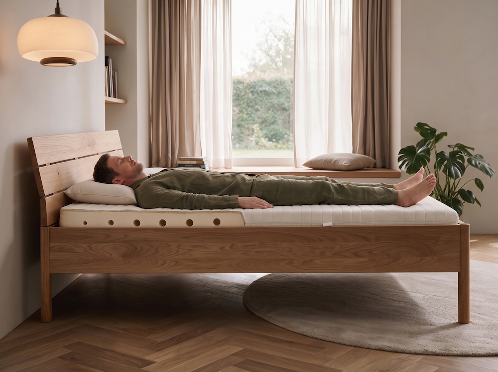 Matelas en latex naturel avec système de soutien 7 zones et zone pour les épaules intégrée