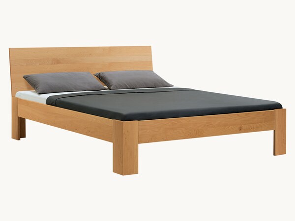Massief houten bed "Cubus"