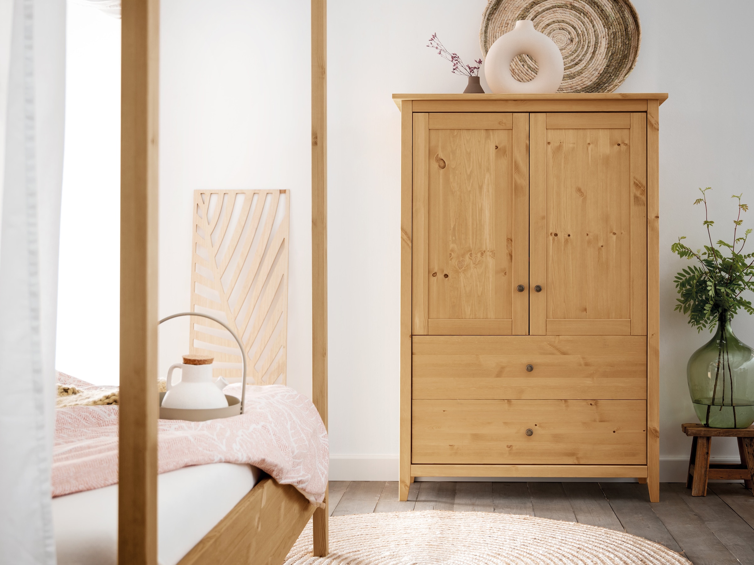 Highboard "Tusa" | gelaugt/geölt | Manufakturqualität | Vegan