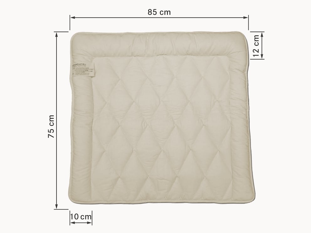 Huidvriendelijk verschoningsmatje (85x75 cm) - wasbaar en geschikt voor wasdroger