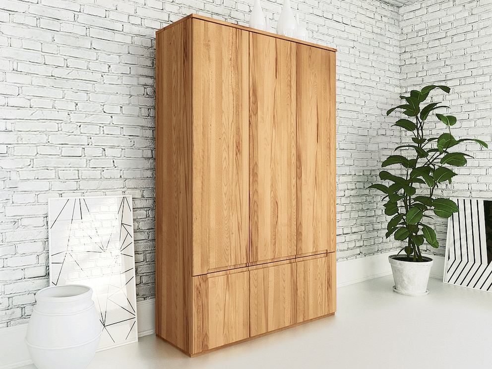 Opbergwonder - kleerkast in markant kernbeuken als 3-deurs element