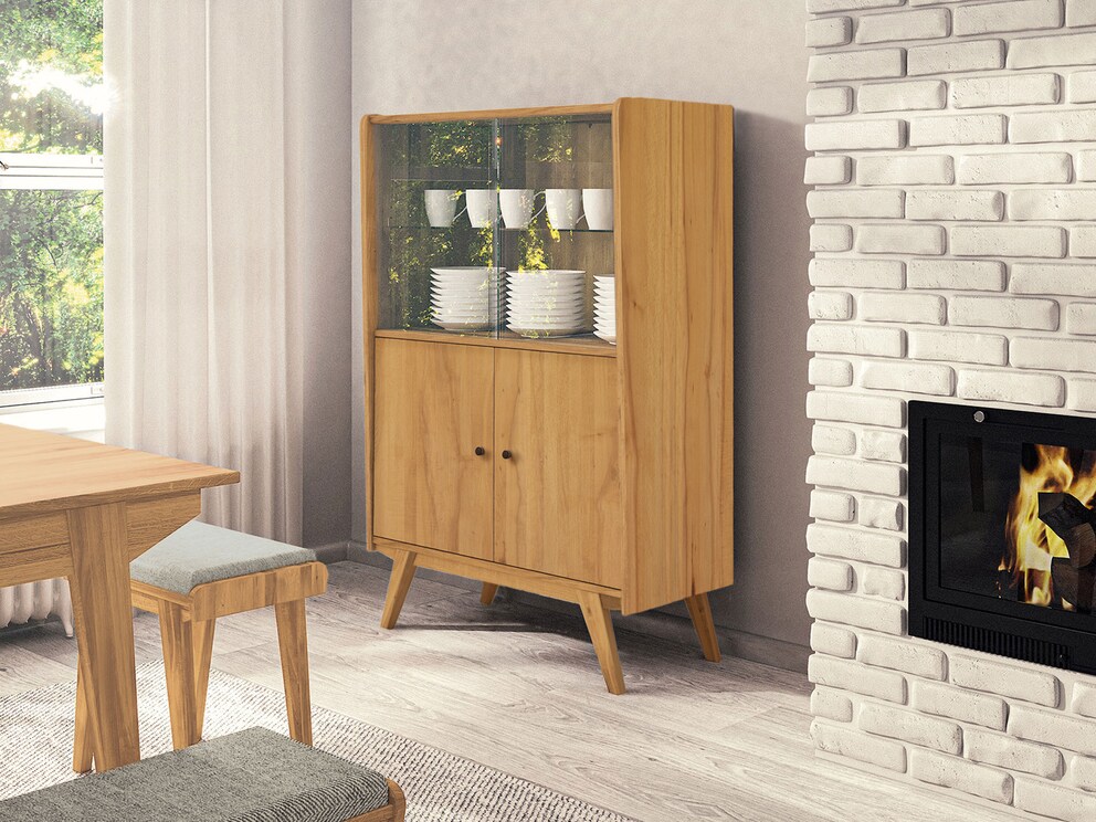 Lasala - hier in beuken kernhout - versie 01 met twee houten deuren