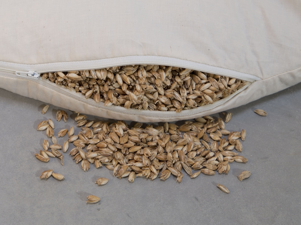 Coussin d’allaitement avec vannures d’épeautre issu de l’agriculture biologique – léger et aérien, donc idéal lors de vos déplacements