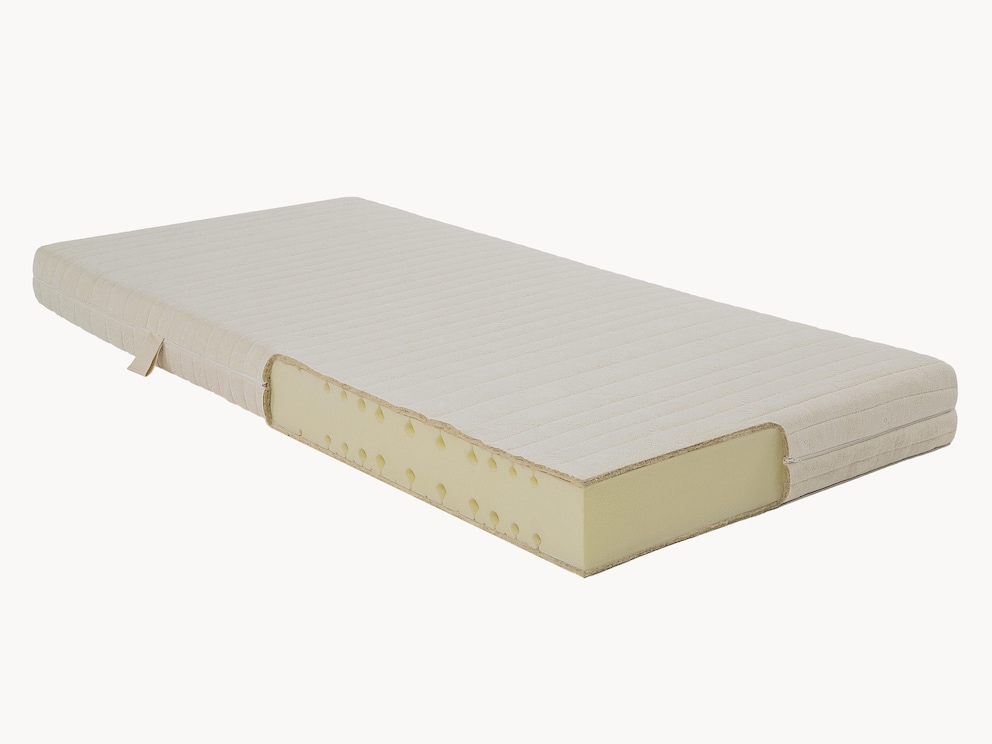 Biologisch koudschuim matras met puntelastisch ligcomfort