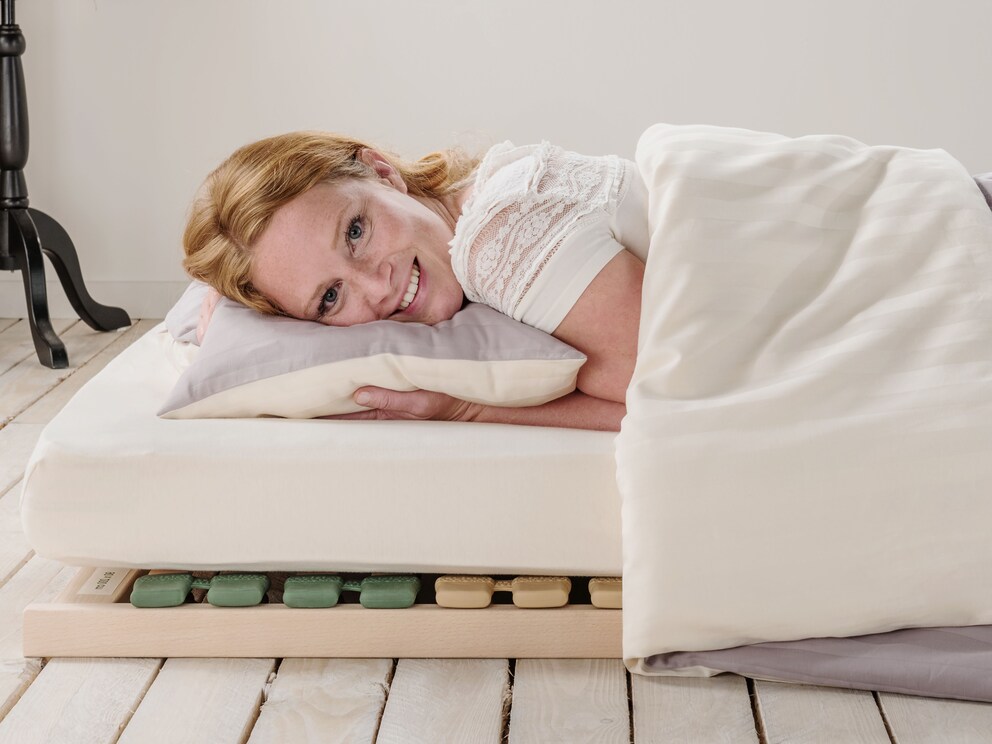 Fijnflanellen hoeslaken Comodo in een mooie crèmetint