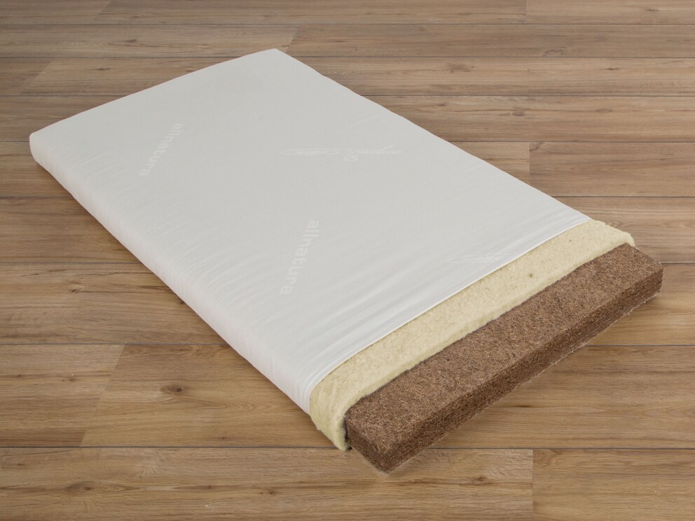 Babymatras Coco-Bambino met gelatexeerde kokoskern - perfect voor uw baby