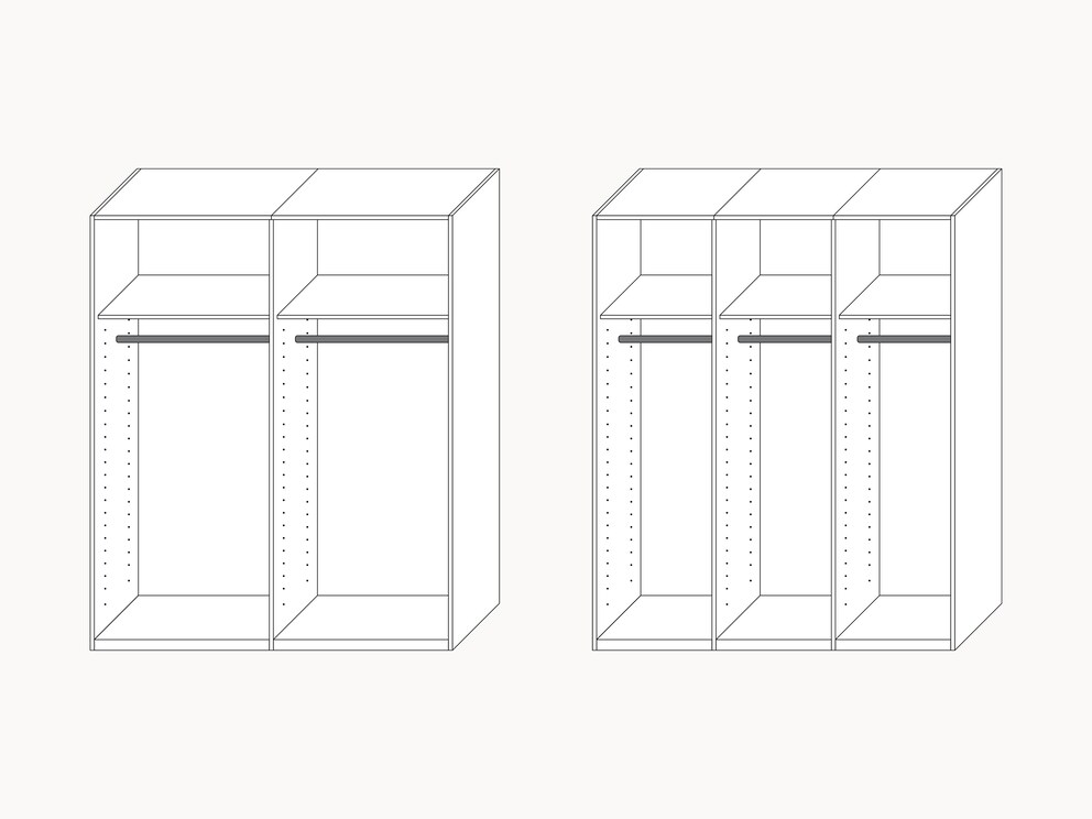 Représentation schématique de l'aménagement intérieur