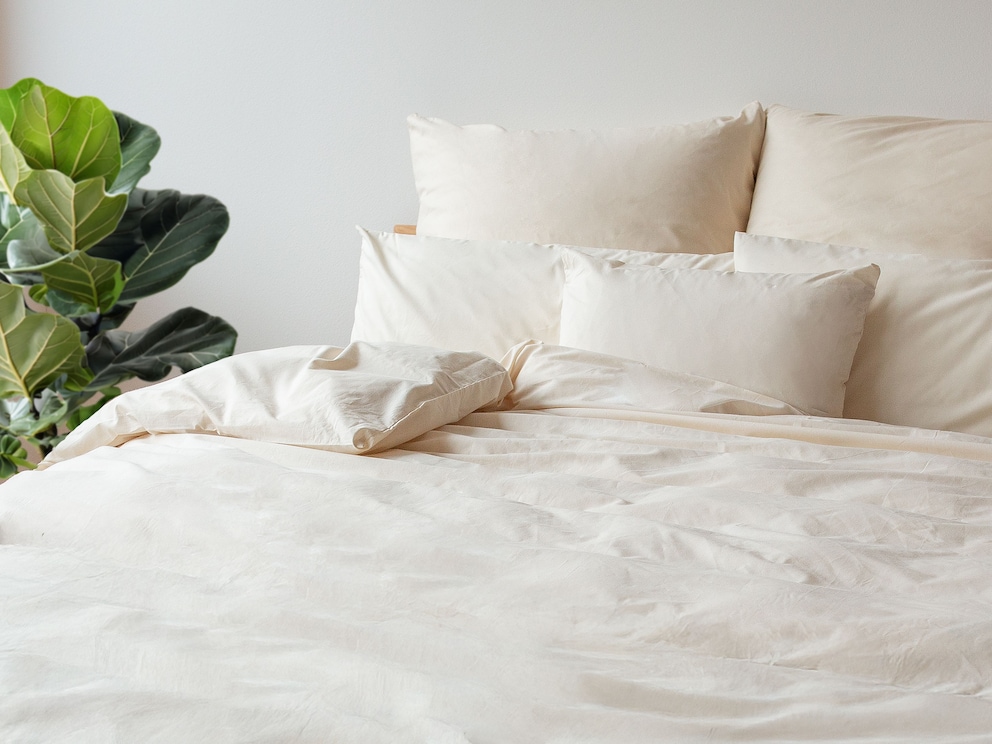 Linge de lit en coton naturel « Natura » 100 % coton issu de l’agriculture biologique