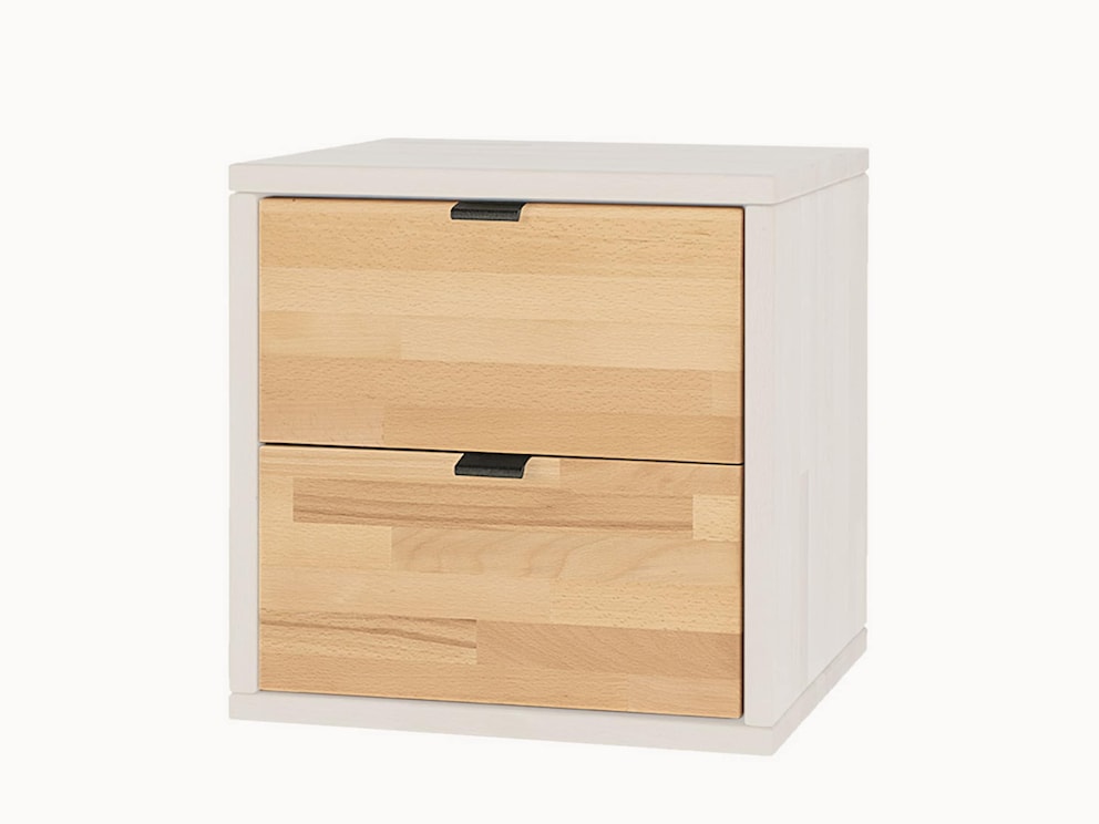 Eingeschobene Schubladen aus Kernbuche (2er Set)