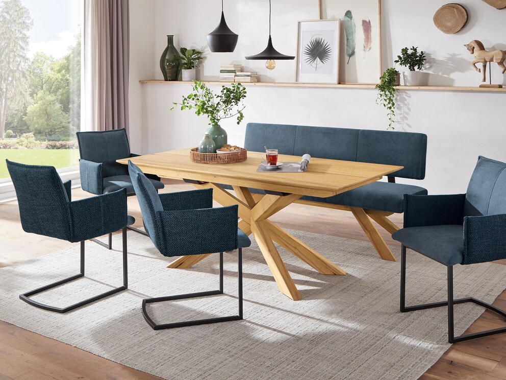 Un centre joyeux dans votre salle à manger - ici en cœur de hêtre animé