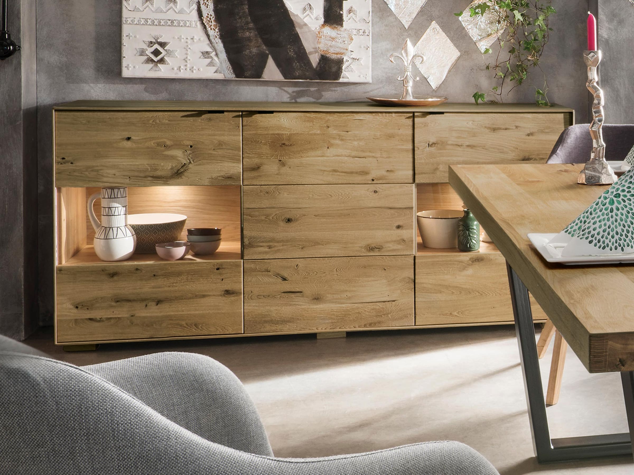 Sideboard "Senera" | Kernbuche | Manufakturqualität