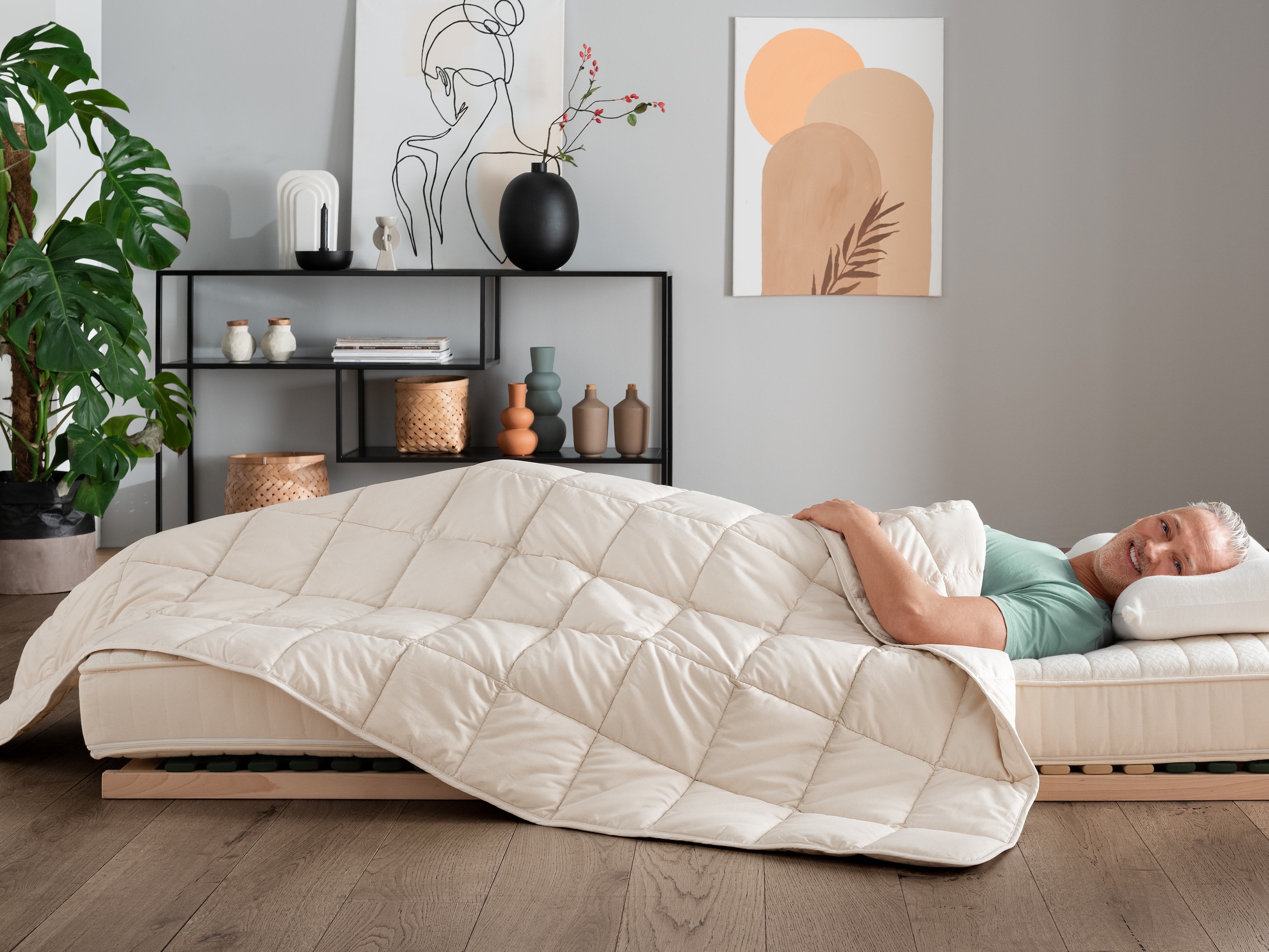 AddLiving Couette De Qualité Supérieure 155 X 200 Cm Et Oreiller 80 X 80 Cm - Pour