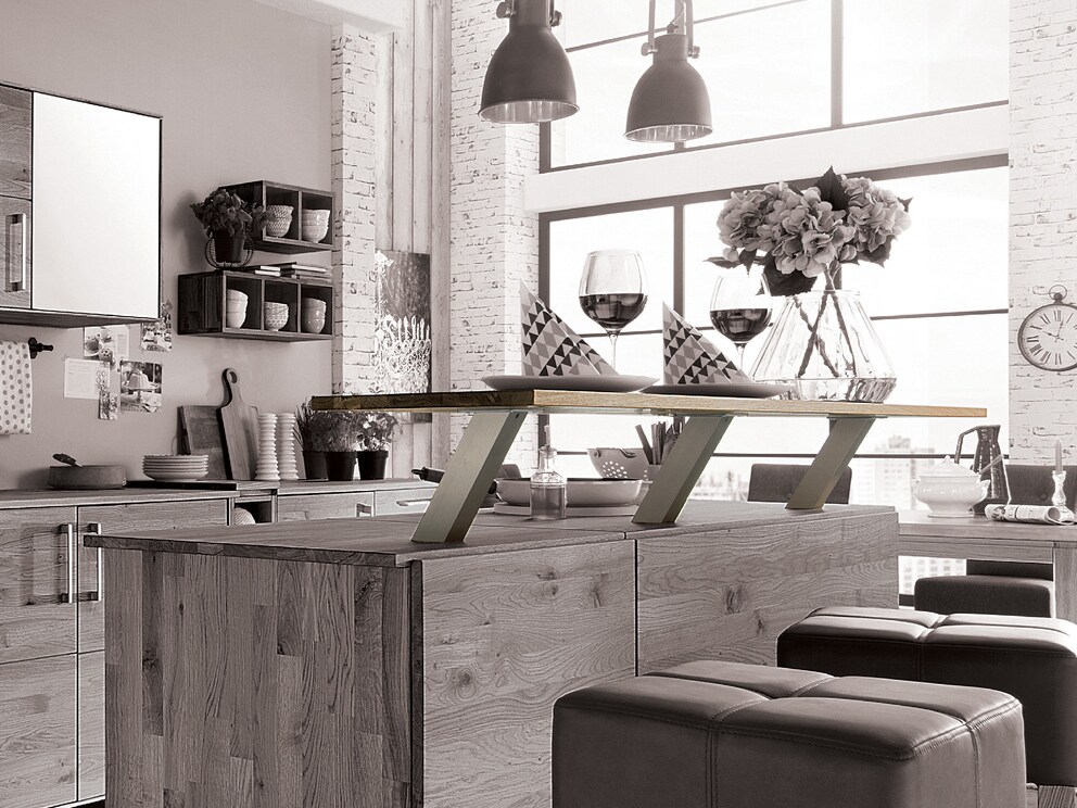 L'élément de bar « Culinara » assure une joyeuse convivialité dans votre cuisine