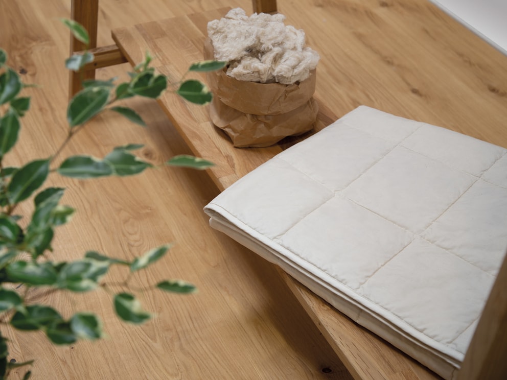 Housse en percale écologique à fils fins, facile d'entretien, 100 % coton bio