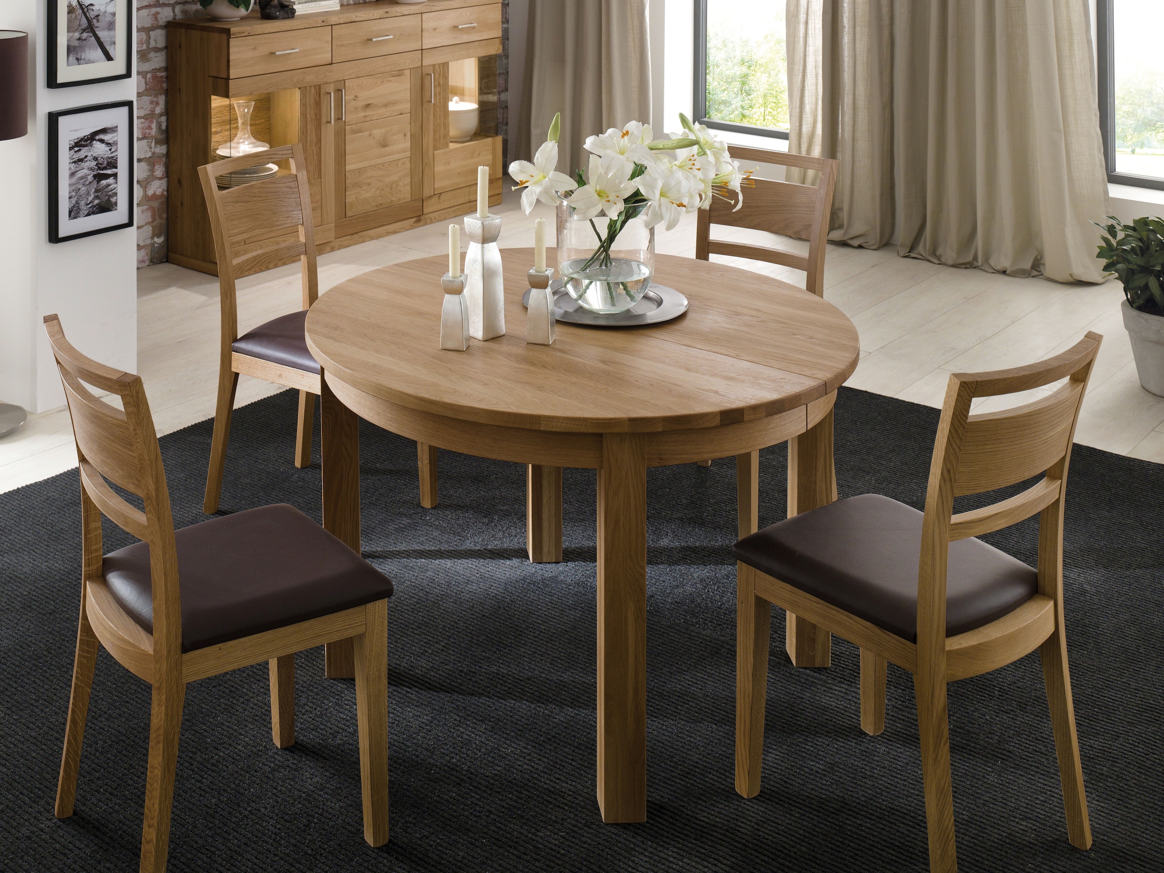 Tisch "Corvo" | Kernbuche | ohne Auszug | Manufakturqualität | Vegan