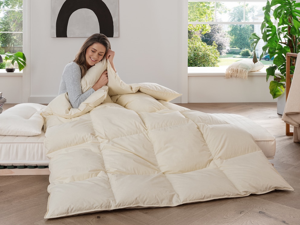 Idéale pour la saison froide, la couette d'hiver en duvet Ansara-Organic