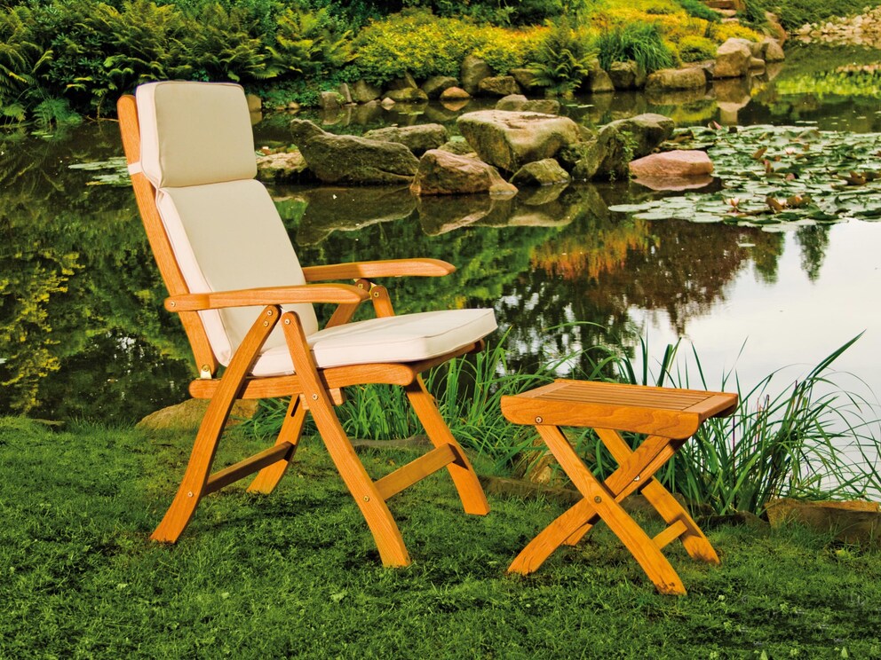 Geweldige set 01 om te ontspannen op uw favoriete plek - klapstoel en krukje