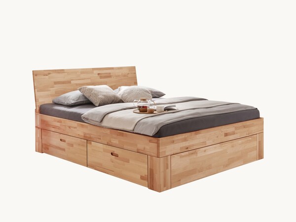 Het bed in kernbeuken met doorlopend hoofdbord