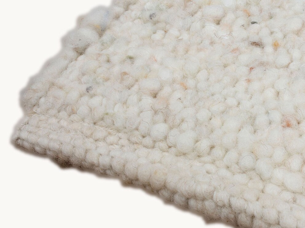Handgeweven vloerkleed Natura-Colora, kleurstelling blauw gemêleerd