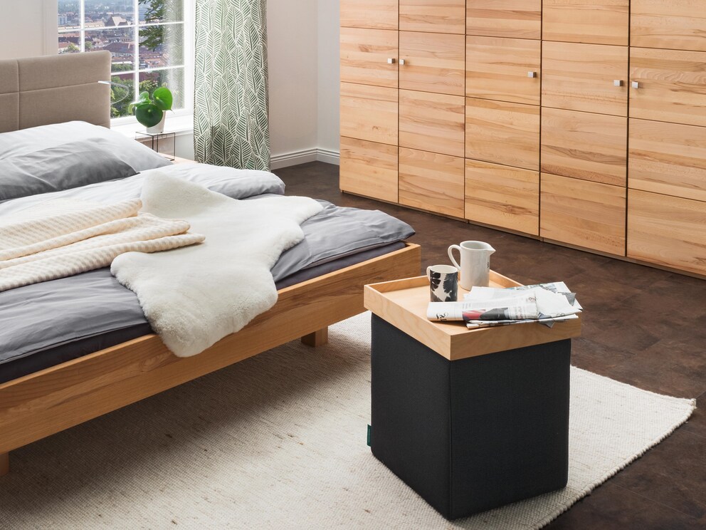 Auch im Schlafzimmer ein echter Blickfang - Lana in hellbeige