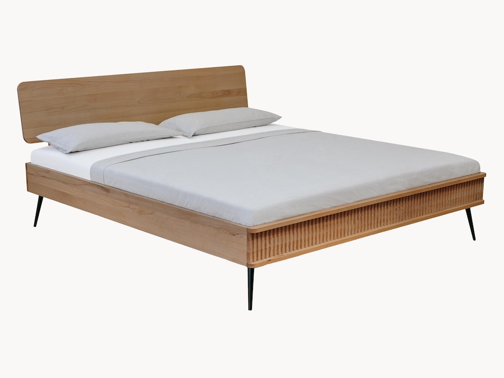 Le lit « Ondas » confère à votre chambre à coucher un charme tout particulier avec son motif de vagues