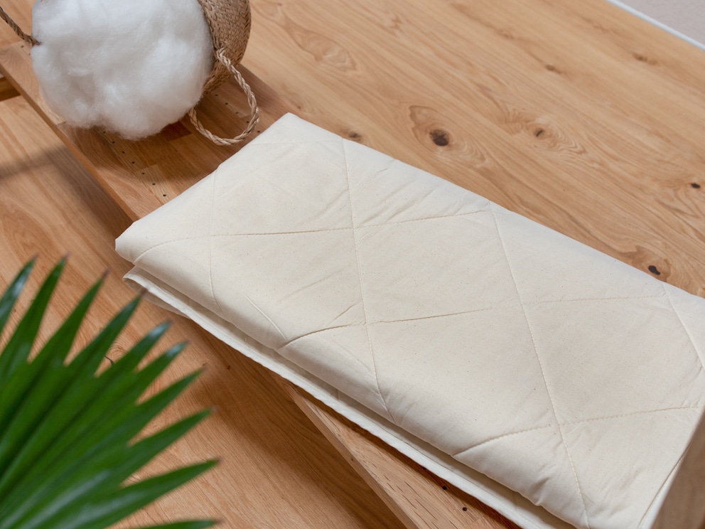 Omslag onderhoudsvriendelijke, fijndradige eco-percale van 100 % biologisch katoen