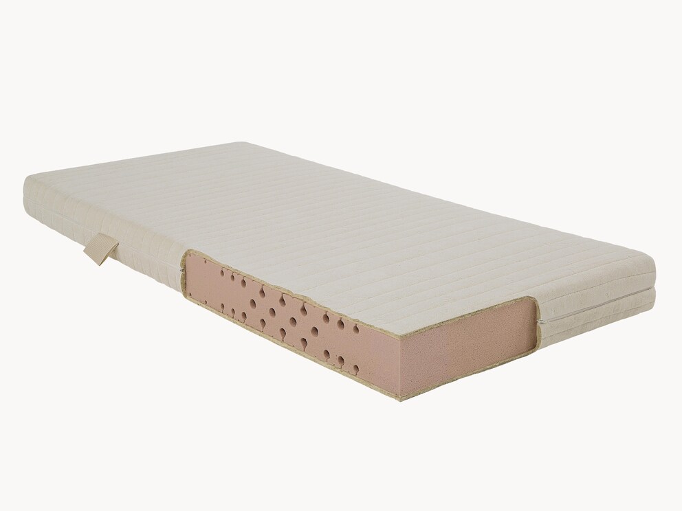 Comfortabele 7-zone-matras van puntelastisch biologisch koudschuim