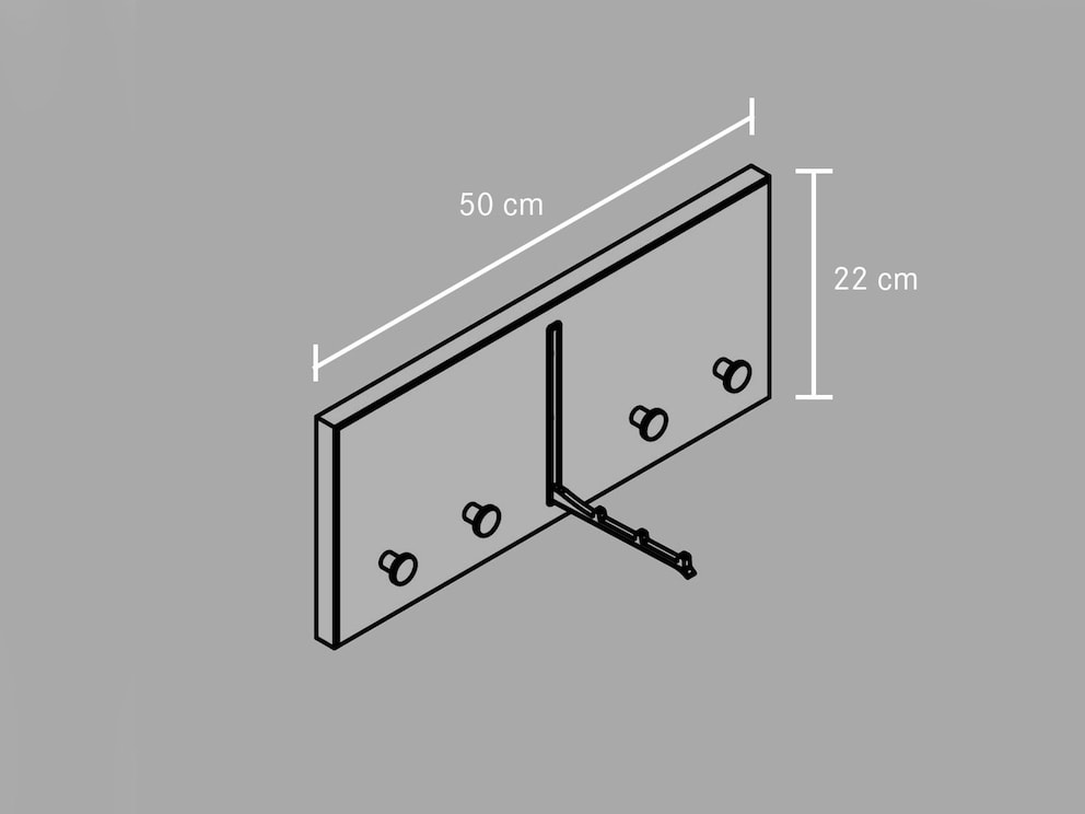 Technische illustratie - Garderobe kort