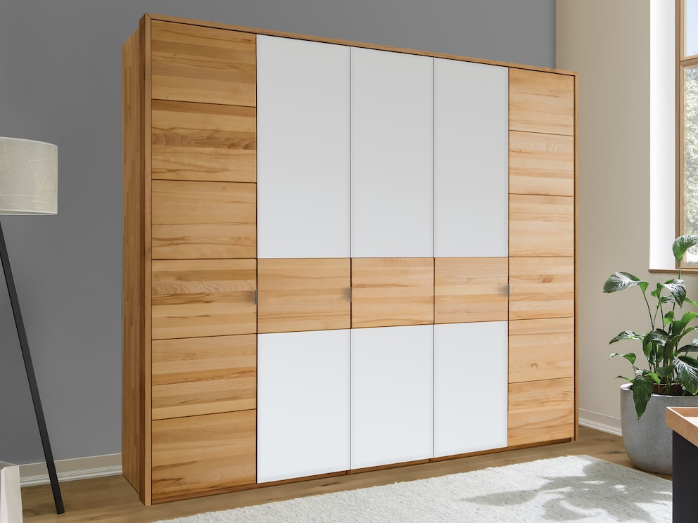 5 portes combinées à partir de modules individuels - ici en cœur de hêtre