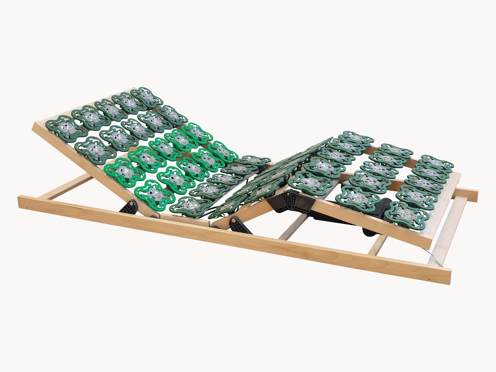 Verlängertes Rückenteil zur ergonomischen Lagerung der Wirbelsäule auch im Sitzen