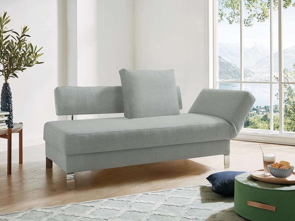 2-Sitzer Schlafsofa "Lucido" in Hot Madison, Farbe hellgrau