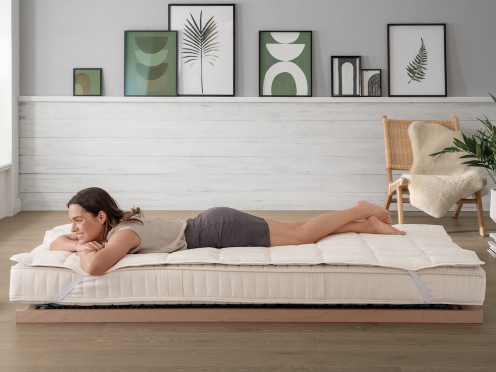 De knuffelzachte katoenen Cotona onderdeken biedt de perfecte bescherming voor uw matras