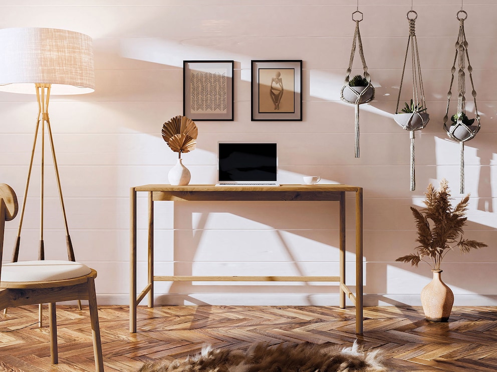 Zonder lade ziet het bureau Rota er bijzonder modern uit