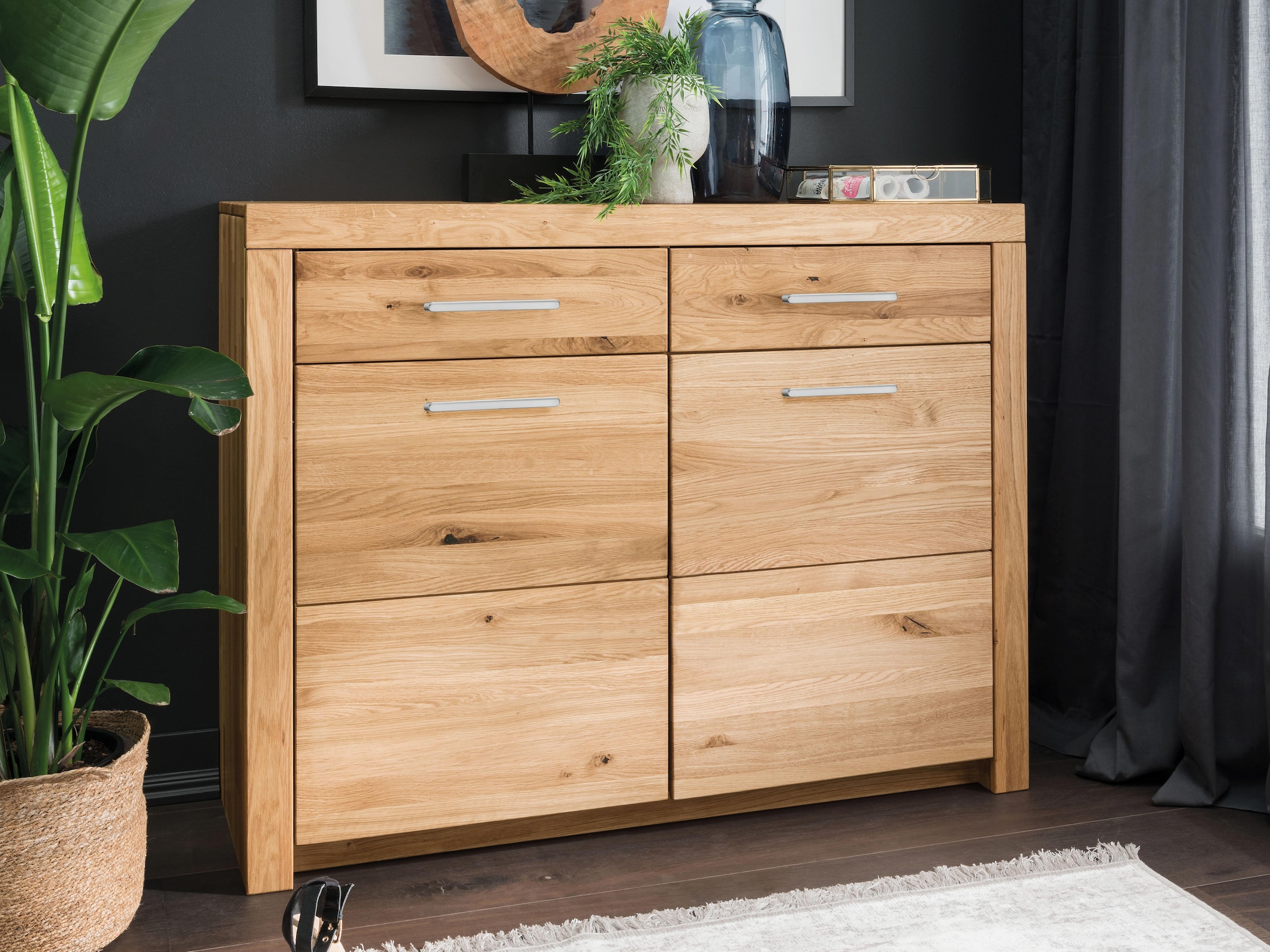 Sideboard "Sorano" | Silber | Manufakturqualität