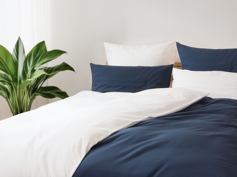 Fijnflanellen beddengoed Comodo-Colora van aangenaam katoenen flanel