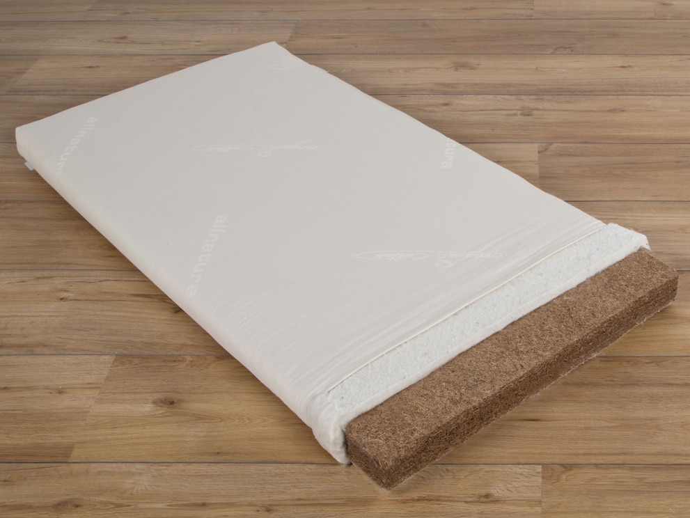 Babymatras Coco-Bambino - overtrek van 100 % katoen uit biologische teelt