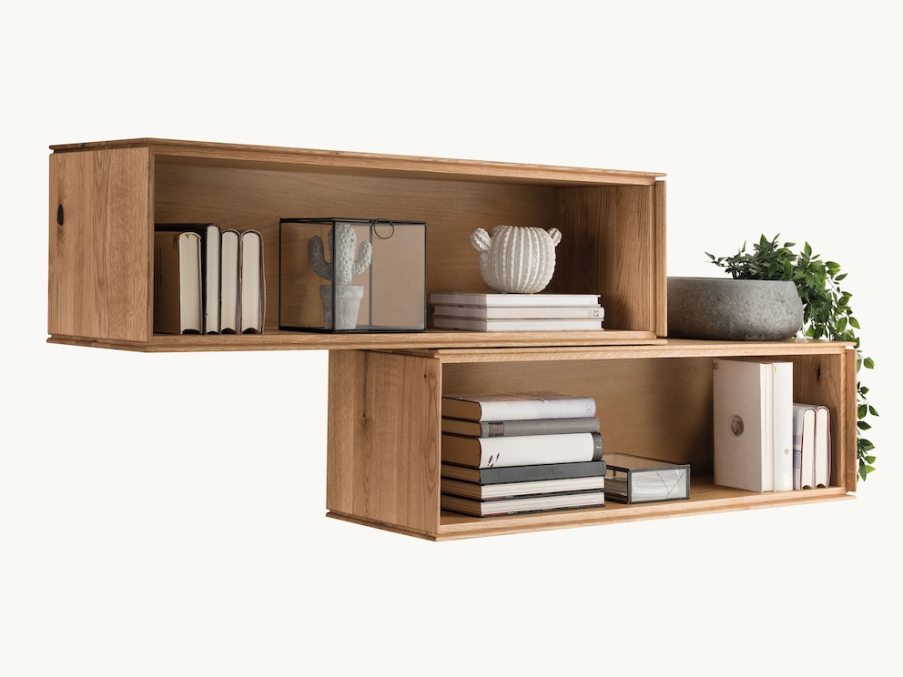 Eenvoudige en moderne wandplanken - naar hartenlust te combineren