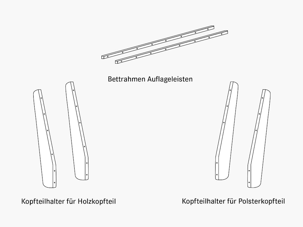 Praktisches Zubehör für Ihr Massivholzbett