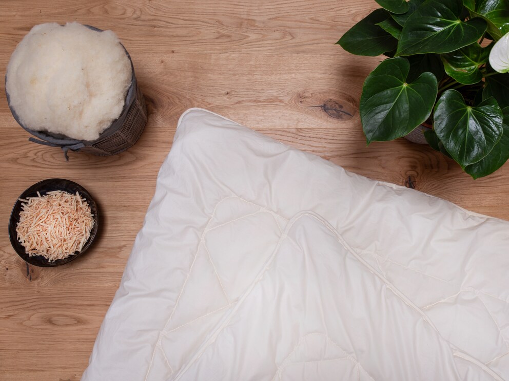 100 % laine vierge avec fins copeaux de pin des Alpes