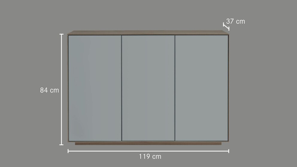 Dressoir zonder lade - afmetingen